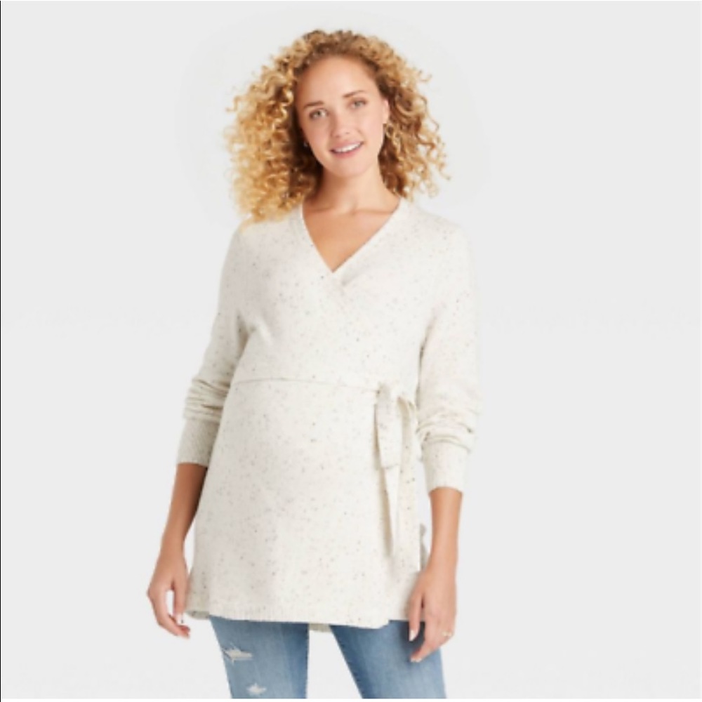 Isabel Maternity Wrap Sweater